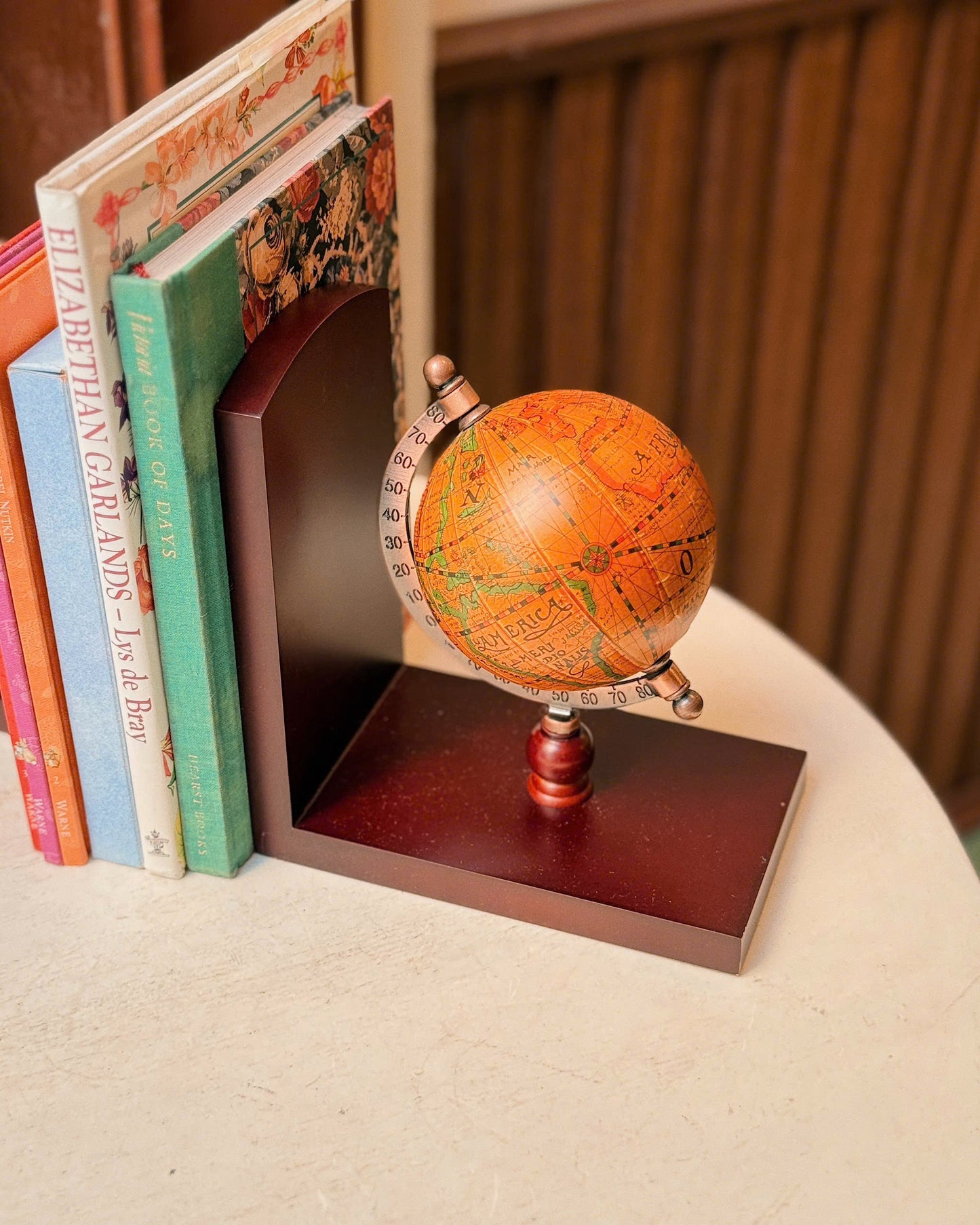 Vintage Globe Bookend