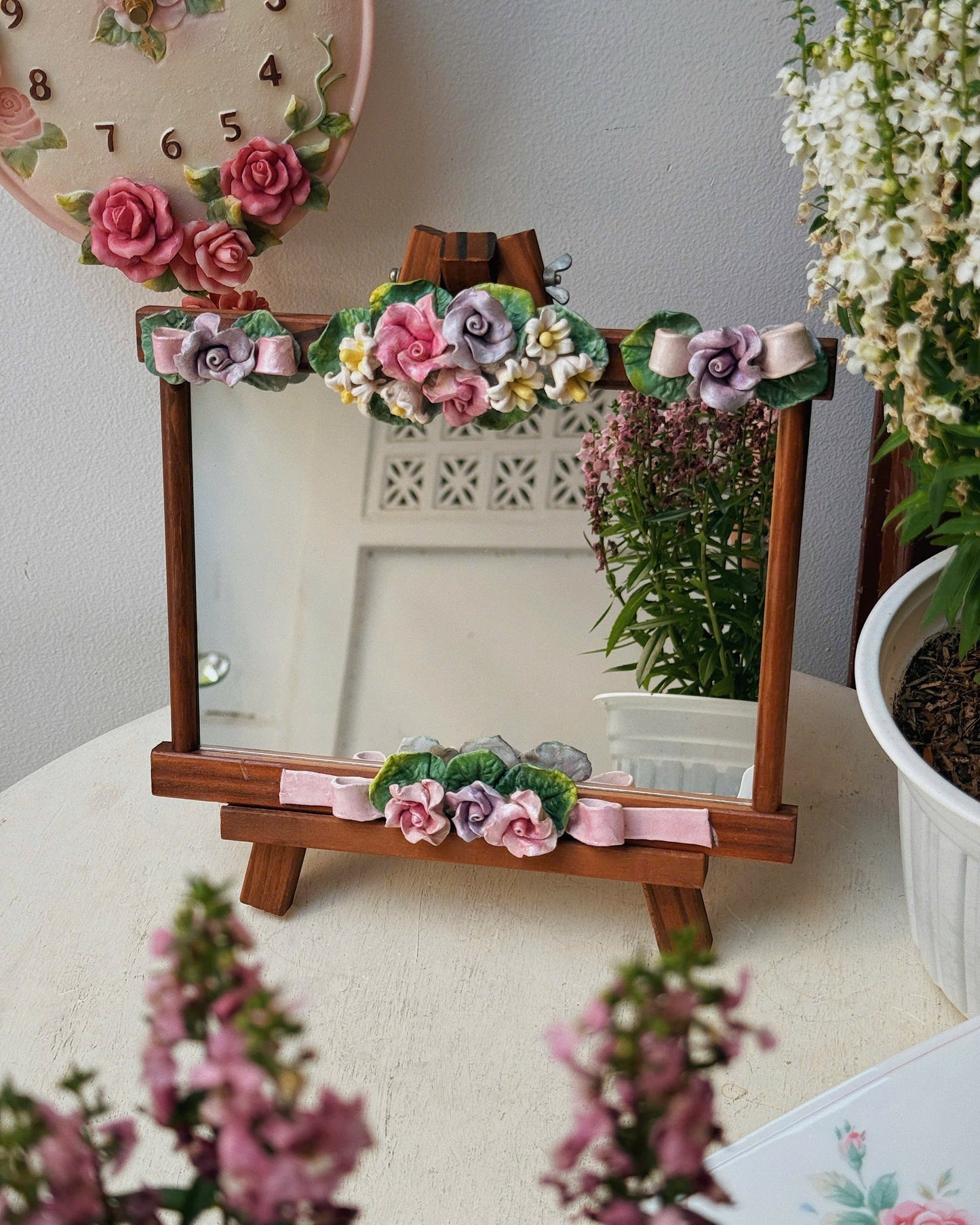 Vintage Easel Mirror