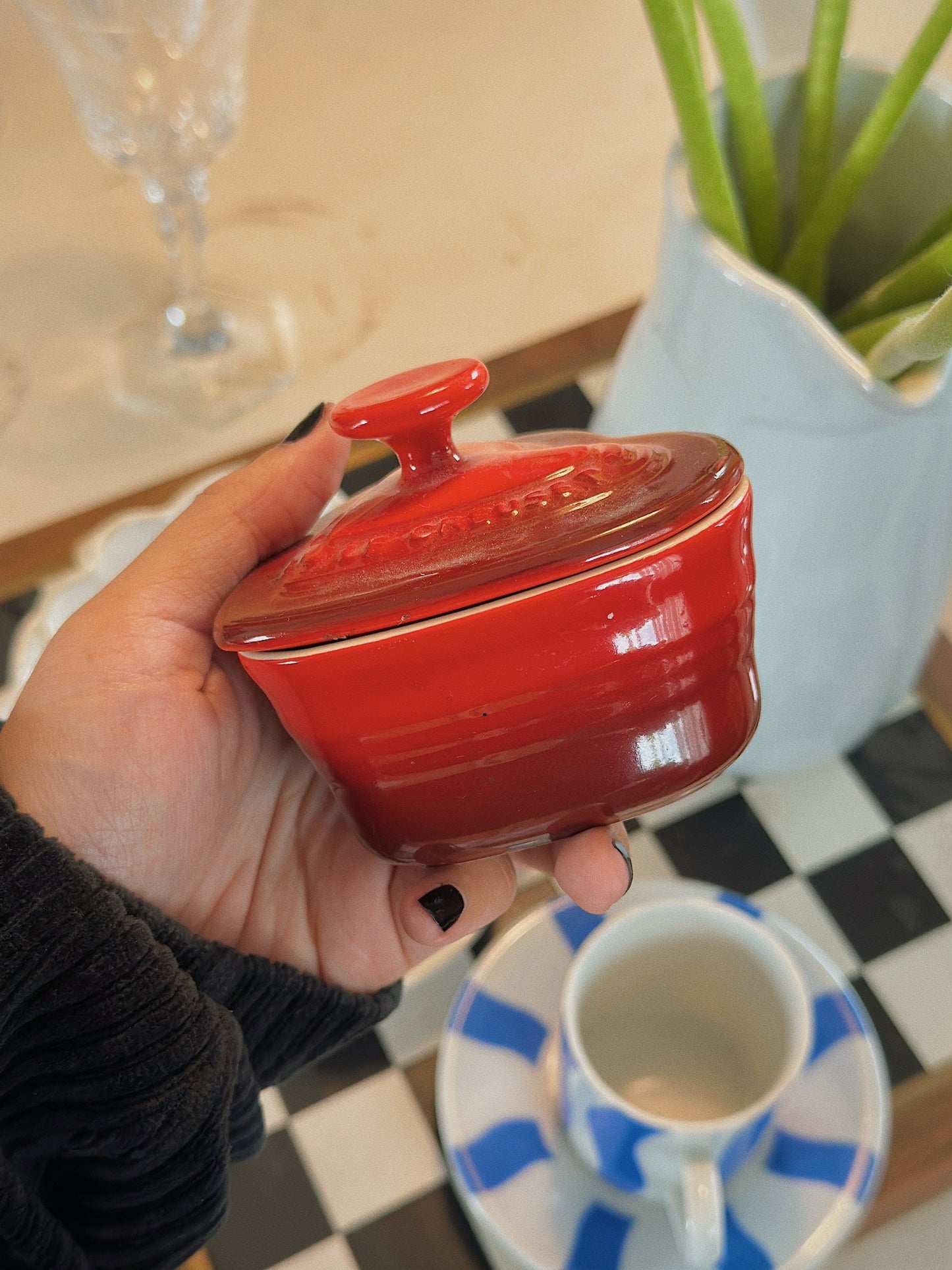 Hũ trái tim phối màu ombre xinh xắn -  Le Creuset