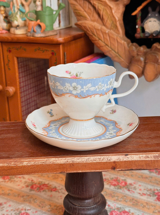 Set tách trà hoạ tiết hoa hồng - Momoyama