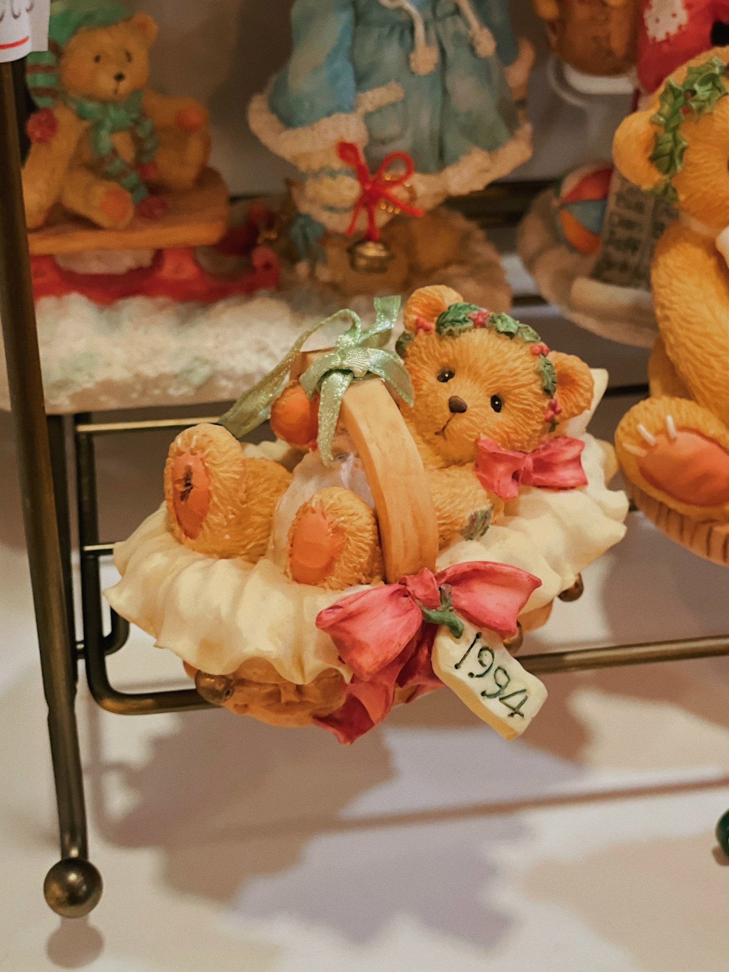 Cherished Teddies "Beary Christmas" - Baby in Basket