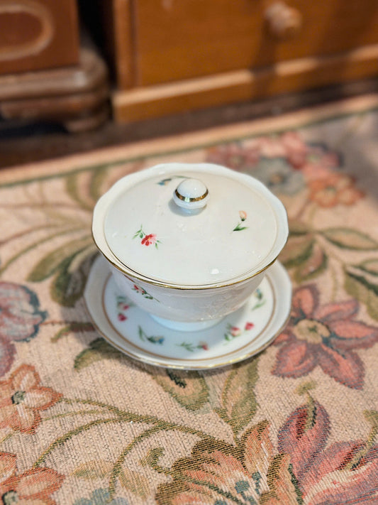Floral Tea Bowl & Saucer - Lawleys