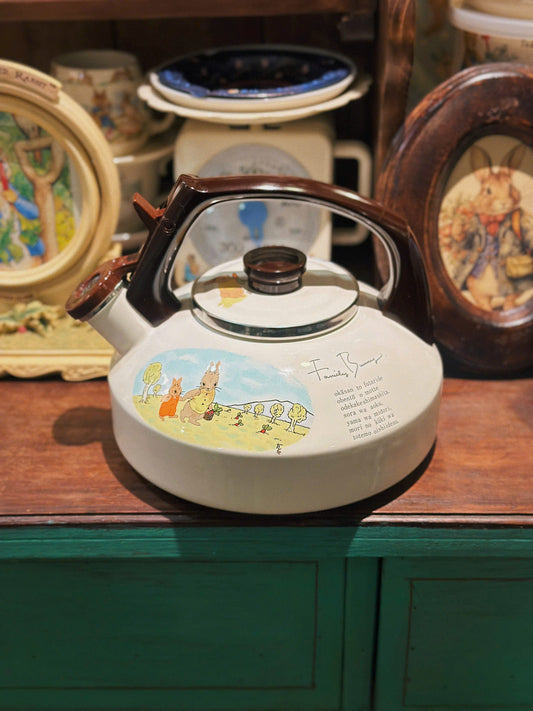 Ejiry Enamel Kettle Family Bunny