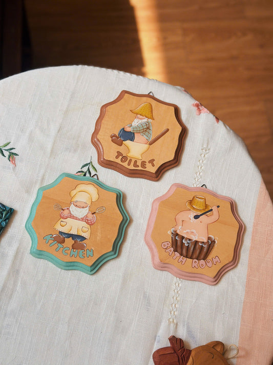 Hand Painted Wooden Door Signs