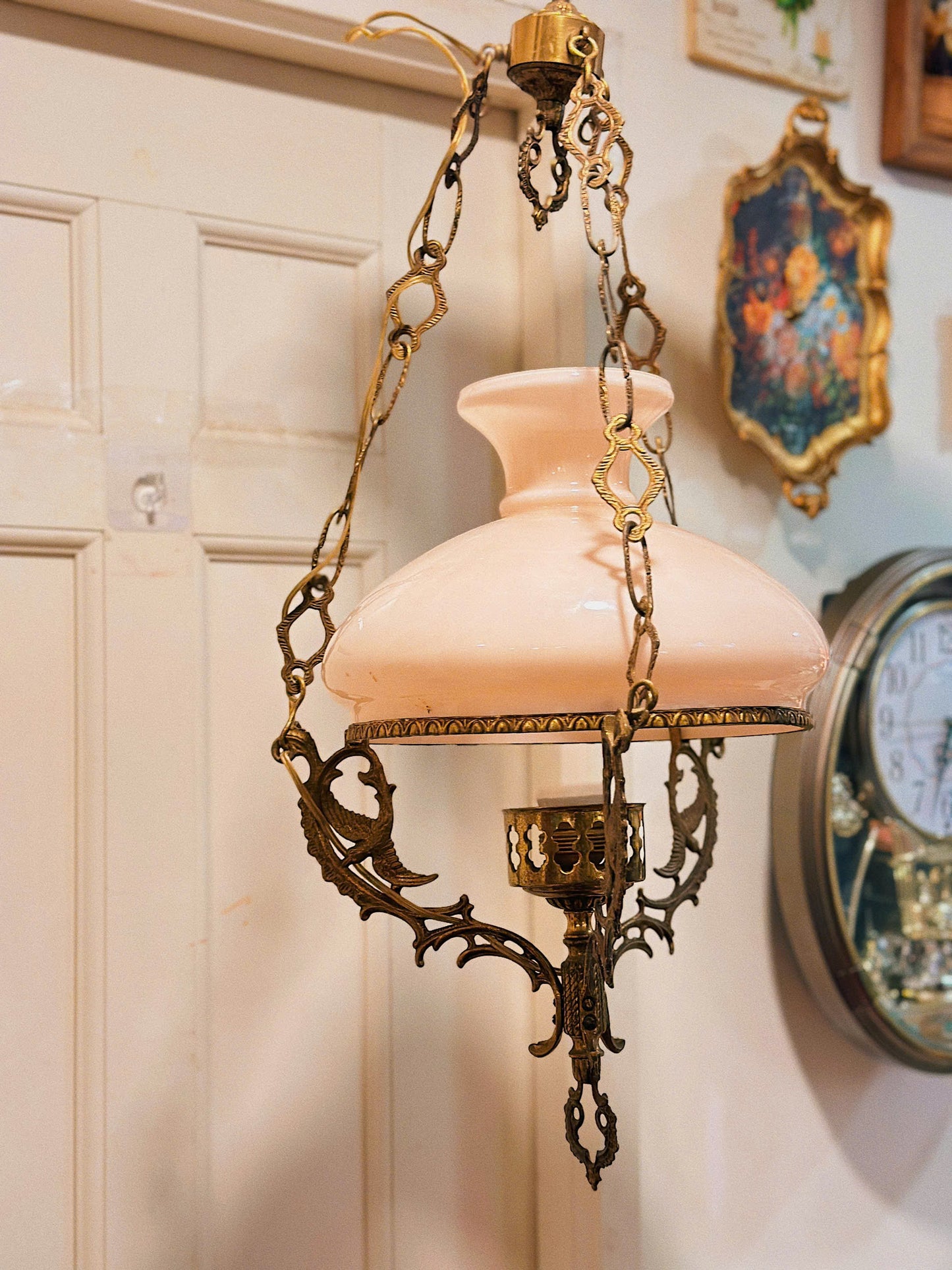 Vintage Pink Chandelier