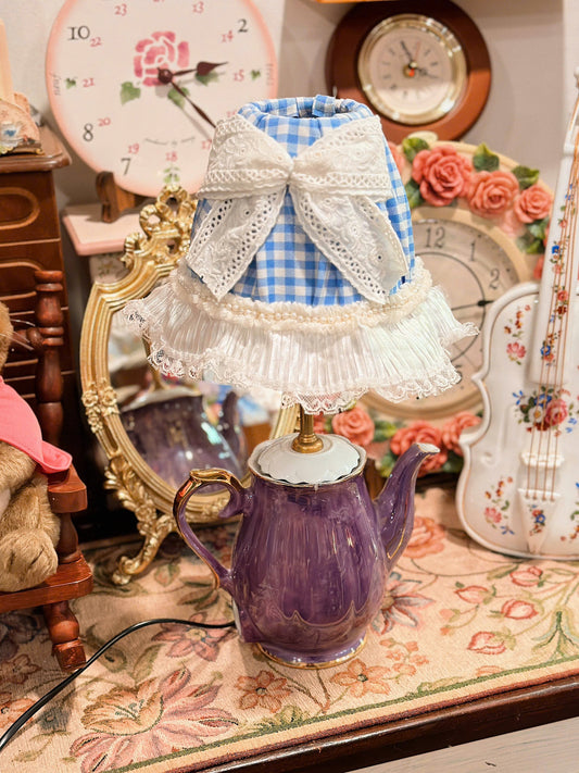 Reworked Violet Teapot Lamp
