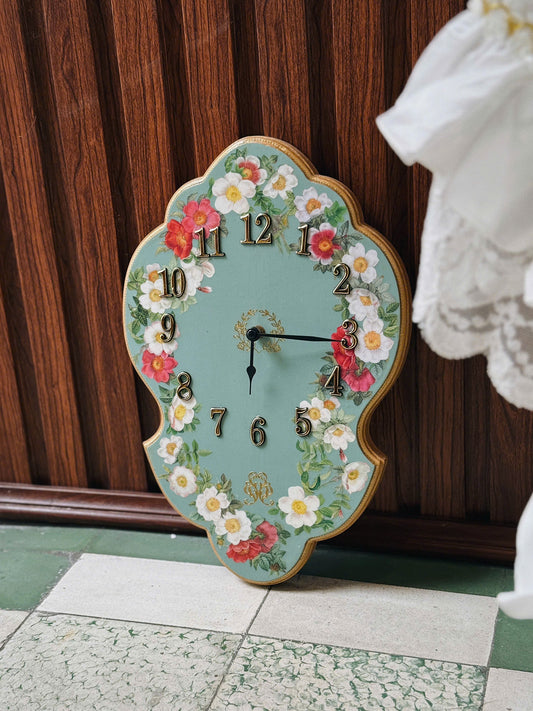 Flowers Pattern Wall Clock