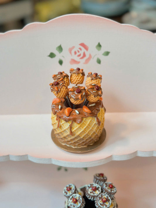 Caramel Cake Stainless Steel Fruit Cake Set