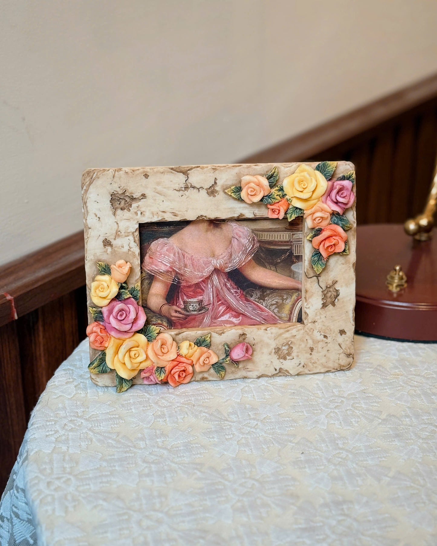 Vintage Roses Frame