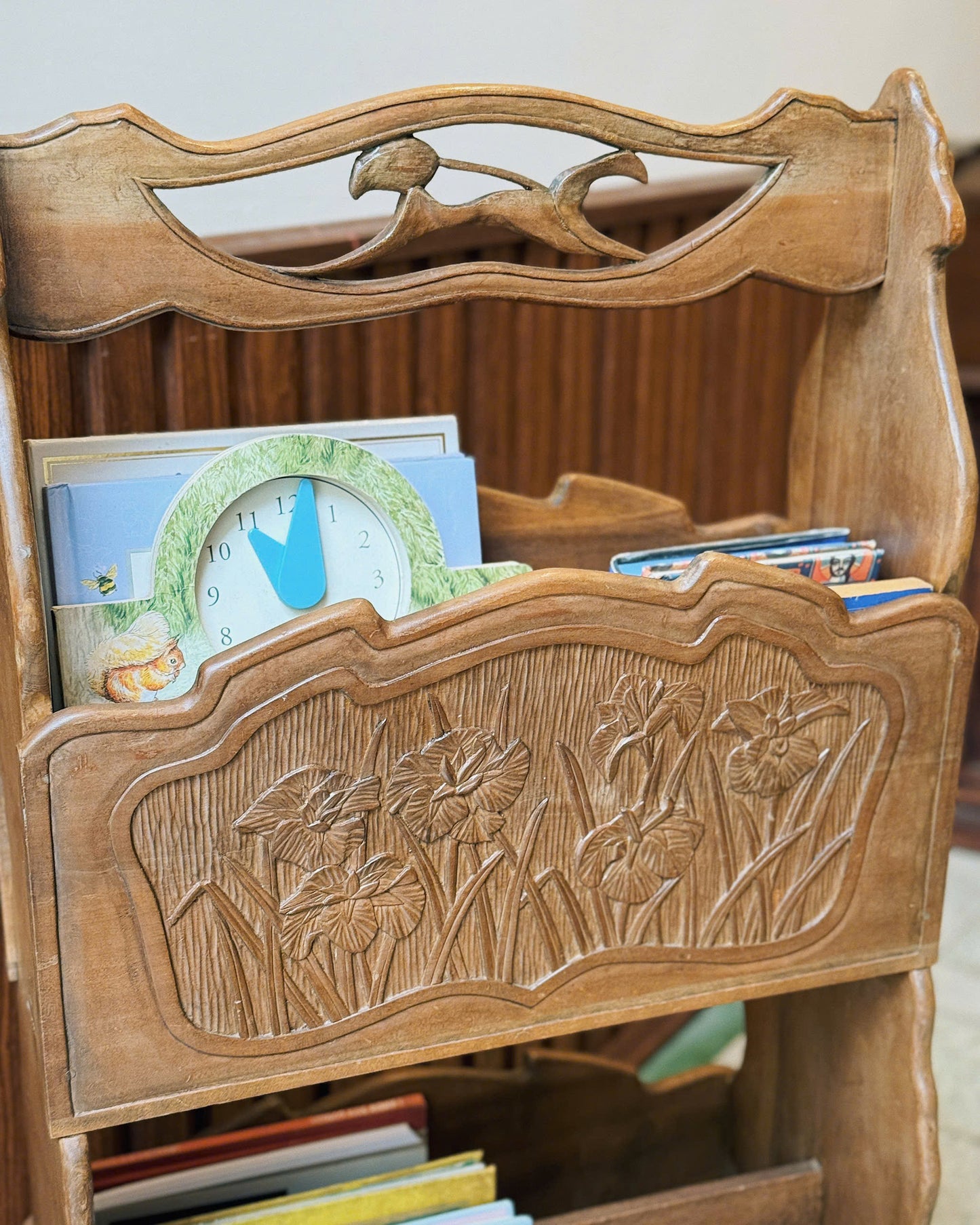 Vintage Wooden Book Shelf