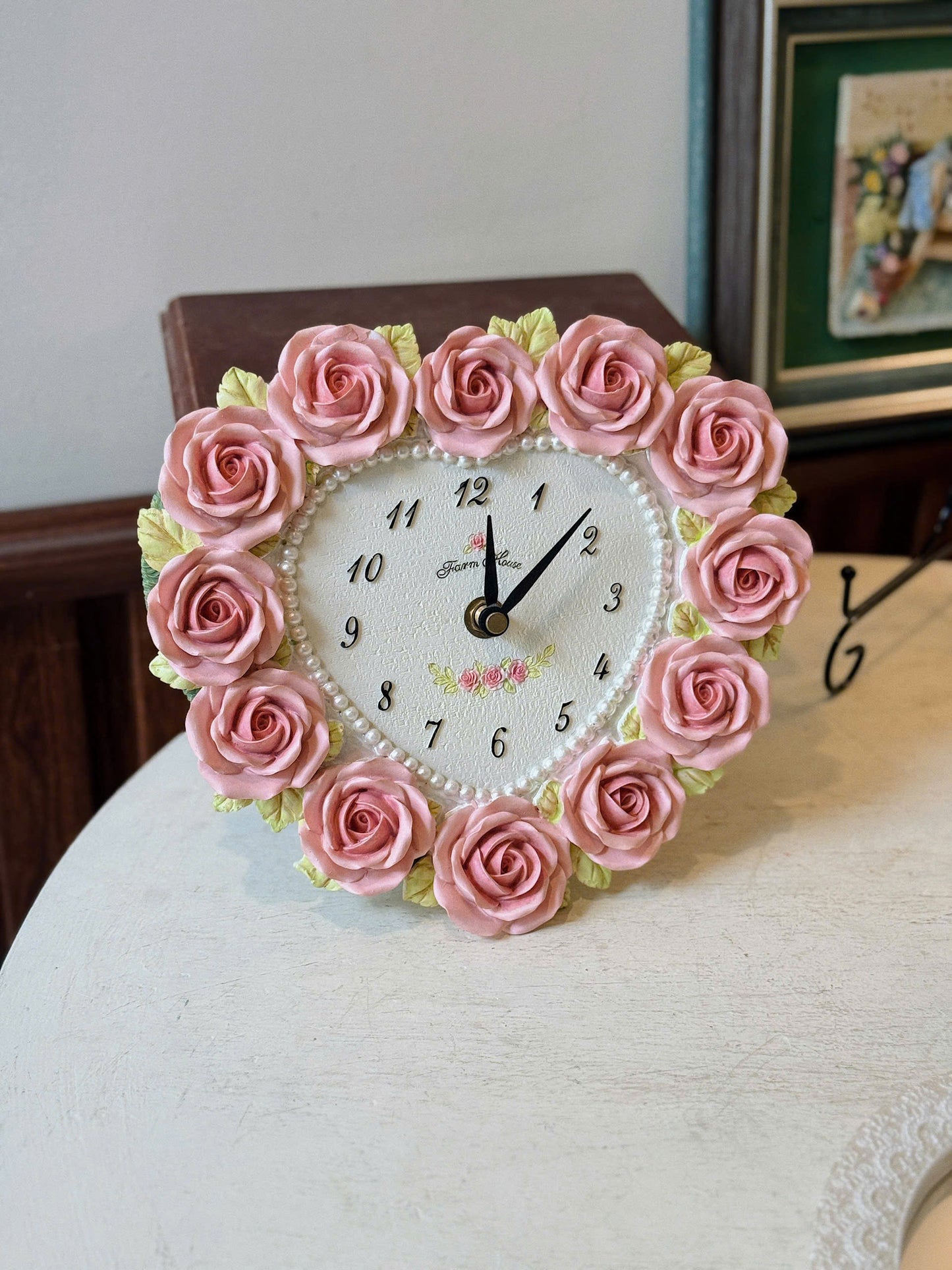Rosie Heart Shaped Clock