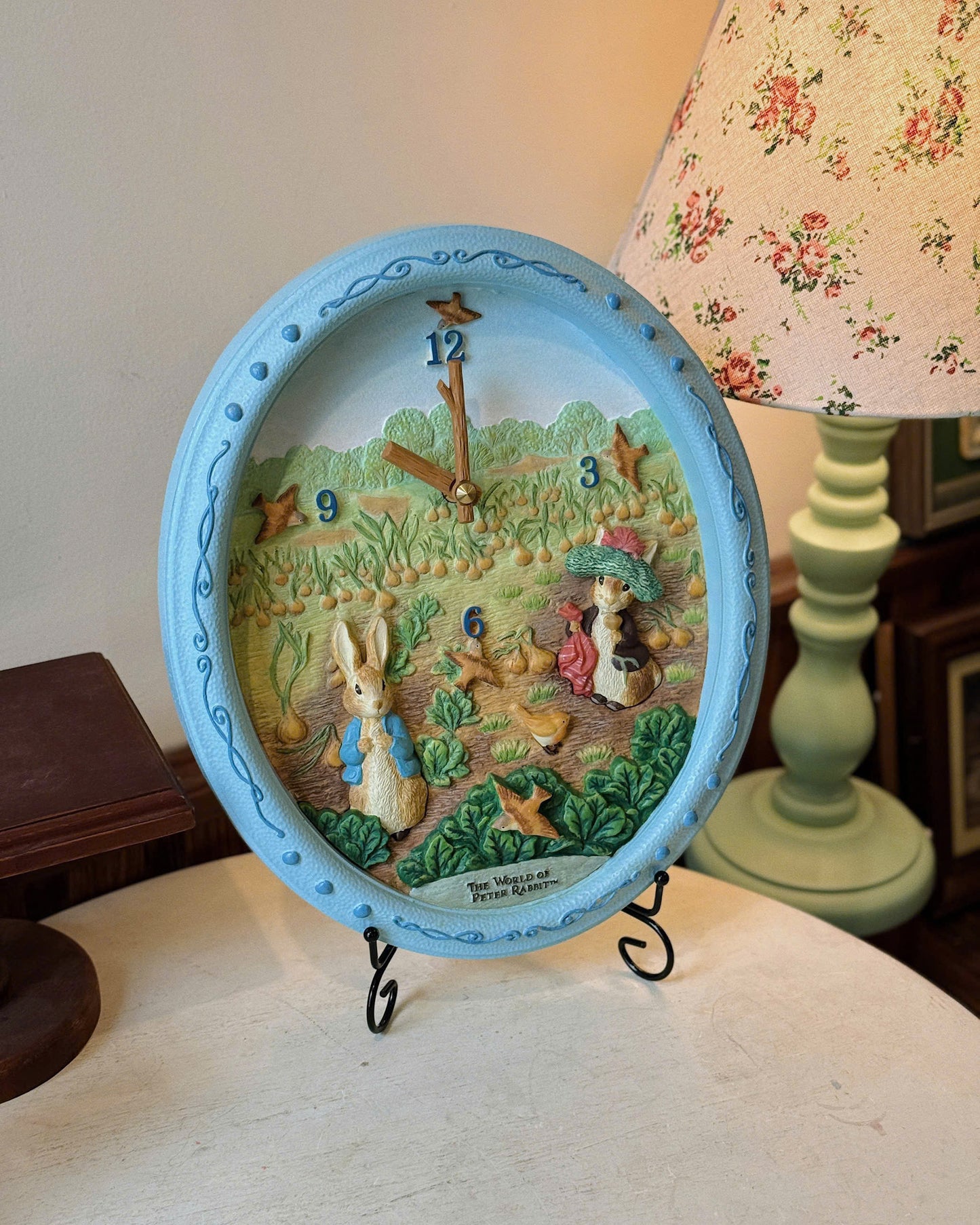 Peter Rabbit Oval Shaped Clock