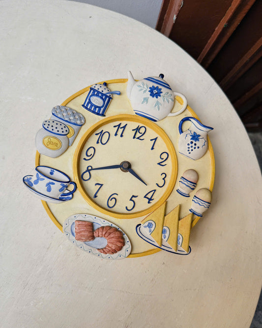 Vintage Tea Party Clock