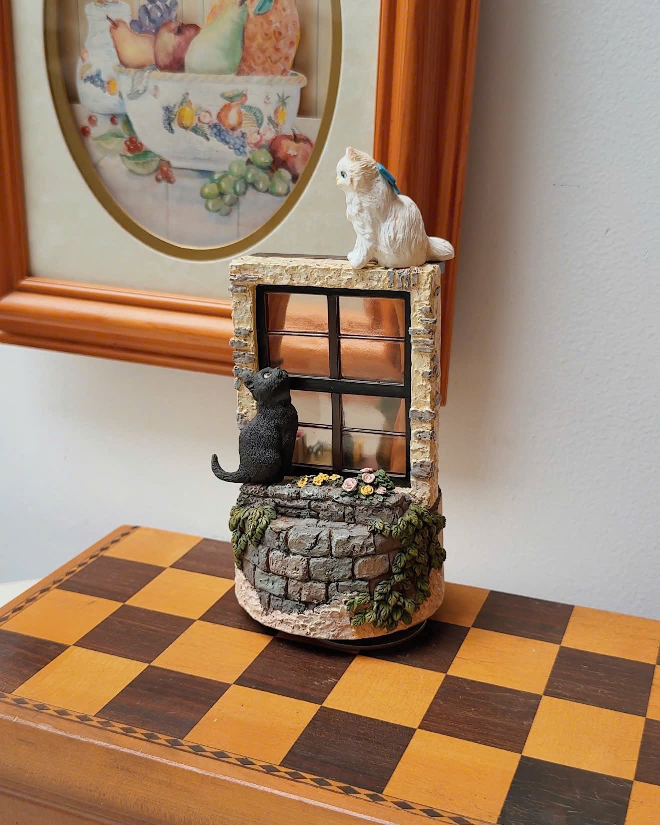 Cat at the Window Music Box