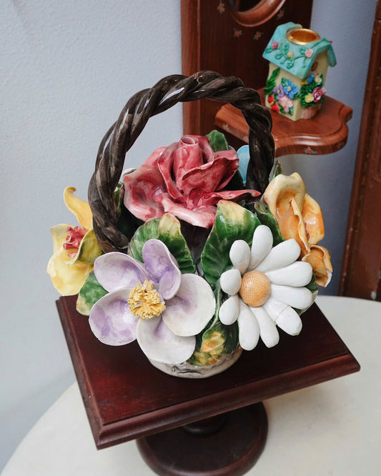 Romantic Rose Flower Basket