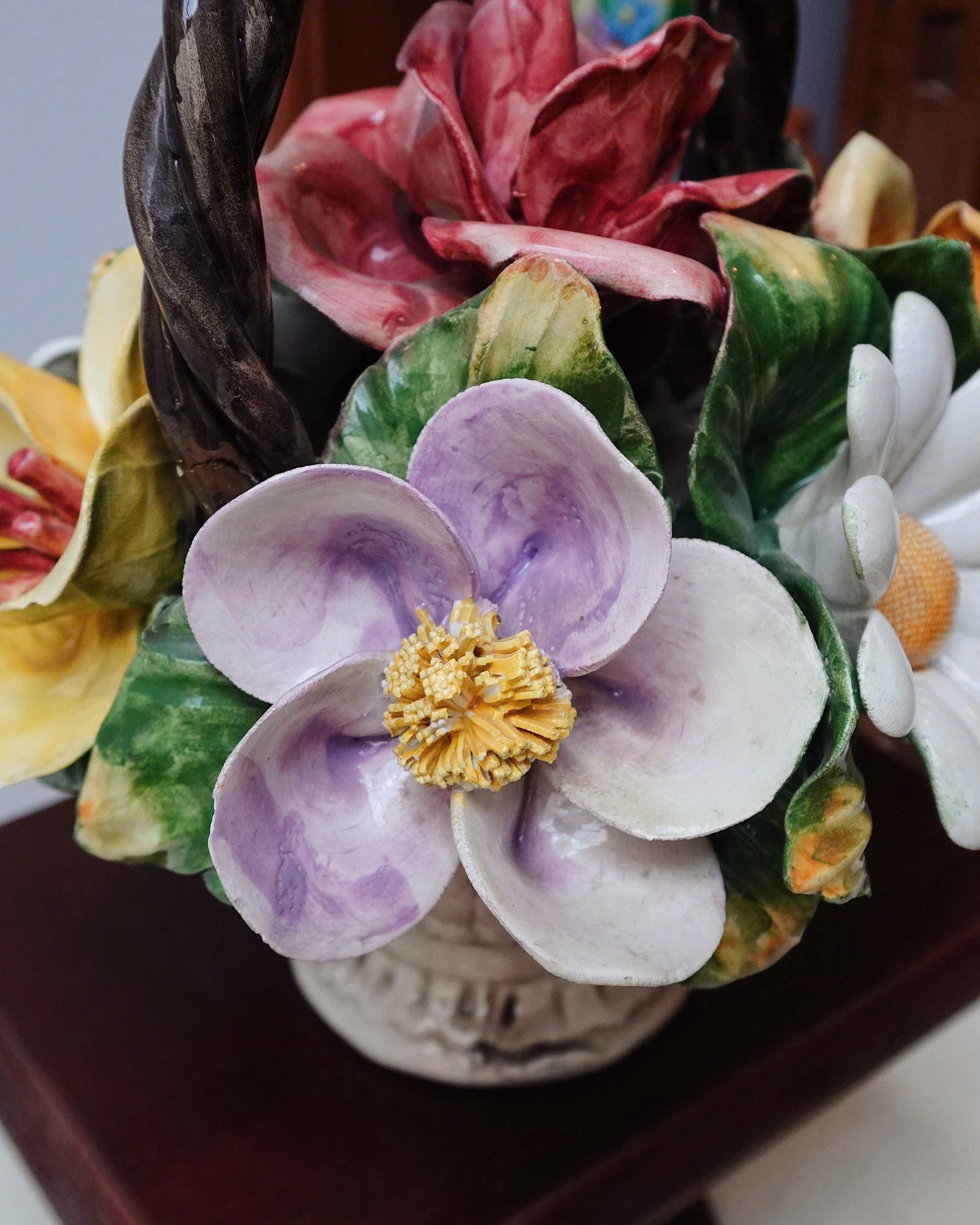 Romantic Rose Flower Basket