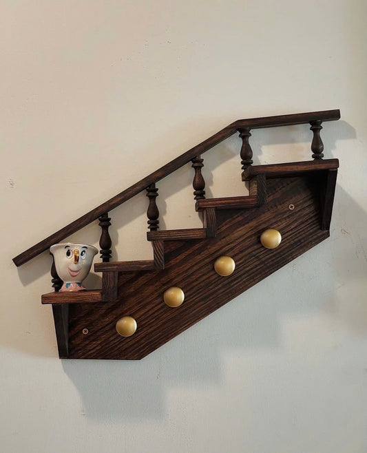 Vintage Stairway Wall Shelf