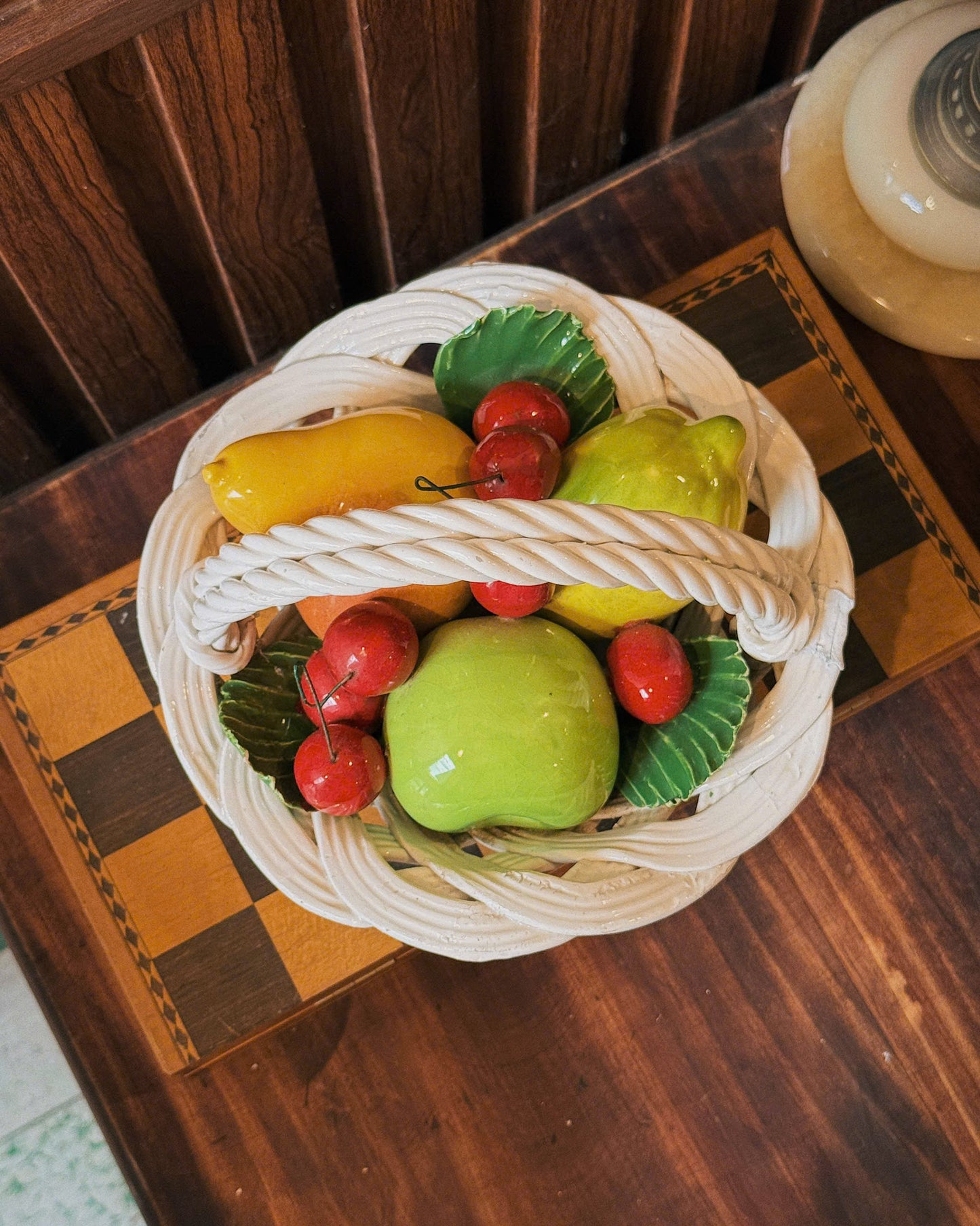 Vintage Ceramic Fruit Basket
